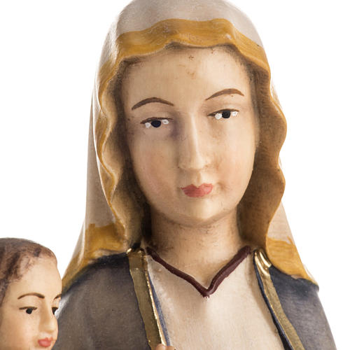 Statua legno "Madonna Mariazell seduta" dipinta 4
