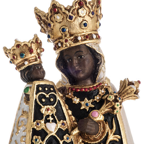 Virgin of Altotting wooden statue painted 2