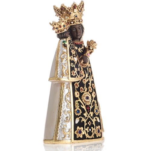 Virgin of Altotting wooden statue painted 3