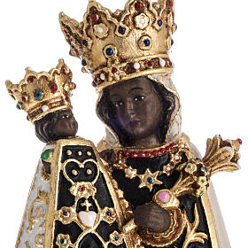 Czarna Madonna z Altotting figurka malowane drewno Val Gardena
