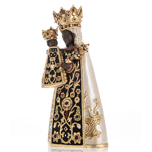 Virgin of Altotting wooden statue painted 4