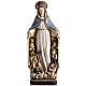 Our Lady of Protection wooden statue painted s1