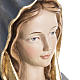 Our Lady of Protection wooden statue painted s10