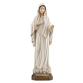Matka Boża z Medjugorje figurka z malowanego drewna Val Garde