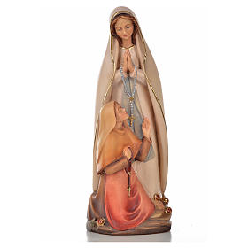 Imagens em Madeira Pintada: Imagem Nossa Senhora de Lourdes com Bernadette madeira