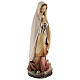 Our Lady of Lourdes with Bernadette wooden statue painted s6