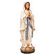 Our Lady of Lourdes wooden statue painted s4