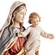 Our Lady with Infant Jesus wooden statue painted s2