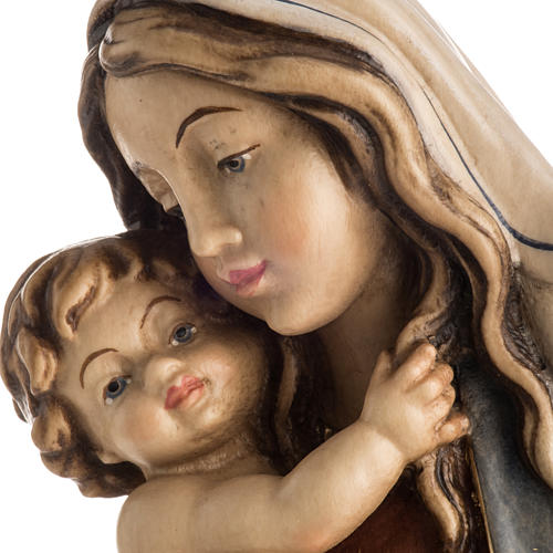 Estatua de madera de la "Nuestra señora de la Paz" pintada Val 3