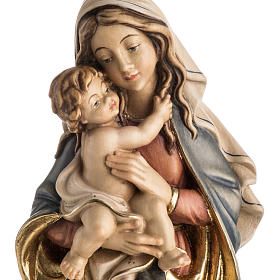 Statua legno "Madonna della Pace" dipinta Val Gardena