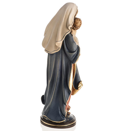Statua legno "Madonna della Pace" dipinta Val Gardena 6
