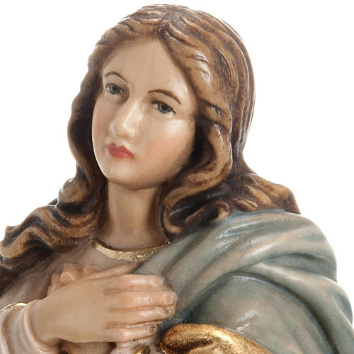 Immaculate Conception by Murillo wooden statue painted 15