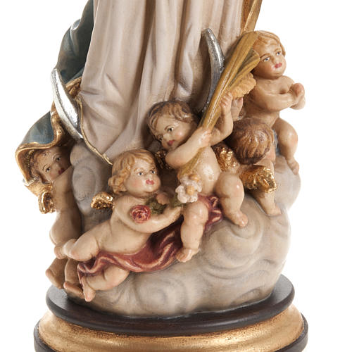 Estatua Val Gardena Inmaculada de Soult madera pintada 6