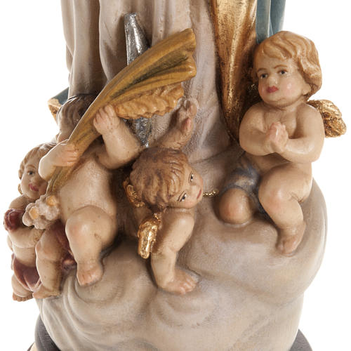 Estatua Val Gardena Inmaculada de Soult madera pintada 7