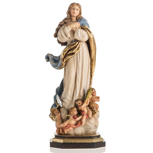 Immaculate Conception by Murillo wooden statue painted 1