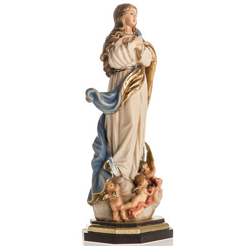 Immaculate Conception by Murillo wooden statue painted 8