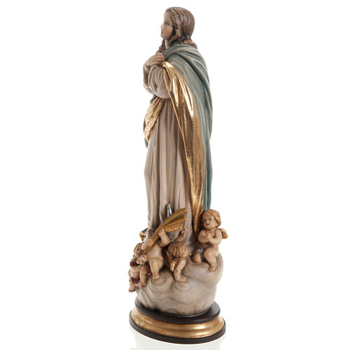 Immaculate Conception by Murillo wooden statue painted 9