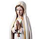 Statua Madonna di Fatima legno dipinto occhi cristallo 120 cm s5