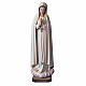 Our Lady of Fatima painted wood statue with crystal eyes 120 cm s1