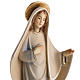 Our Lady of Medjugorje Mod. Linea wooden statue painted s2