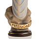 Our Lady of Medjugorje Mod. Linea wooden statue painted s3