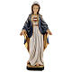 Holy heart of Mary wooden statue painted s1