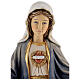 Holy heart of Mary wooden statue painted s4