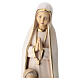 Madonna z Fatimy z 3 pastuszkami figurka drewniana Val Gardena s3