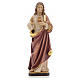Estatua madera Sagrado Corazón de Jesús pintada Va s5