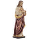 Statua legno Sacro Cuore di Gesù dipinta Val Gardena s3