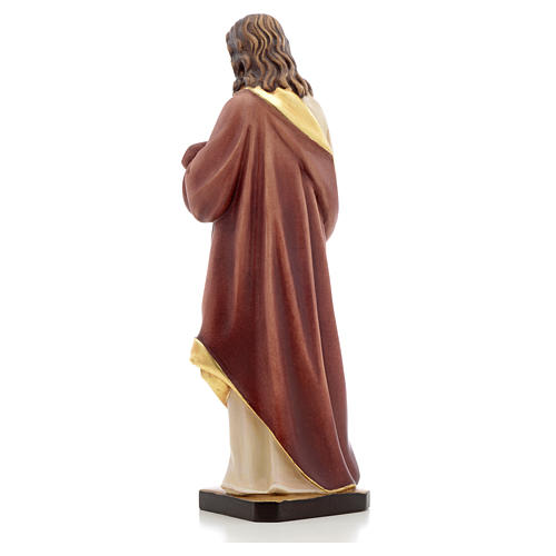 Sacred Heart of Jesus wooden statue painted 7
