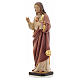Sacred Heart of Jesus wooden statue painted s6