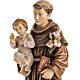 Statue St Antoine avec enfant peinte bois Val Gardena s3