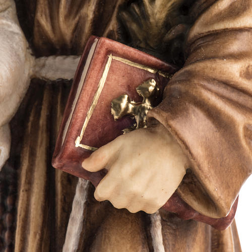 Statua legno "Sant'Antonio con bambino" dipinta 4