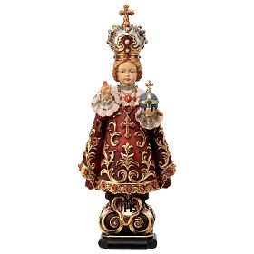 Infant of Prague wooden statue painted