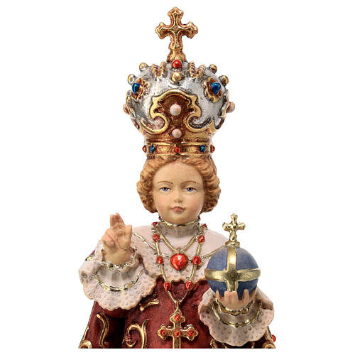 Infant of Prague wooden statue painted 2