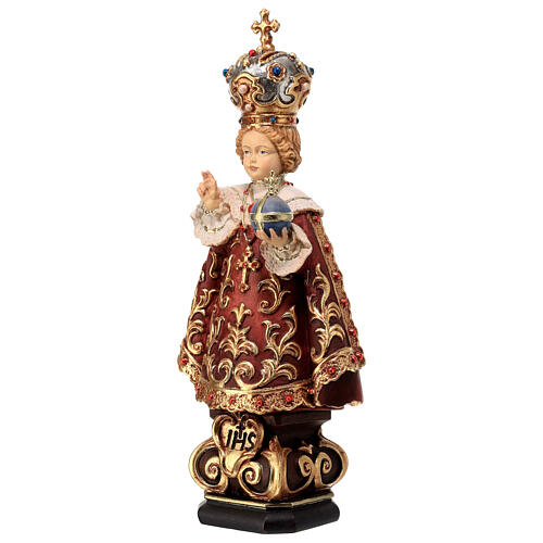 Infant of Prague wooden statue painted 3