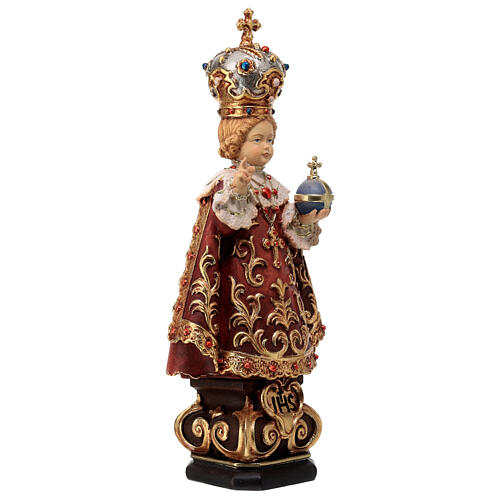 Infant of Prague wooden statue painted 5