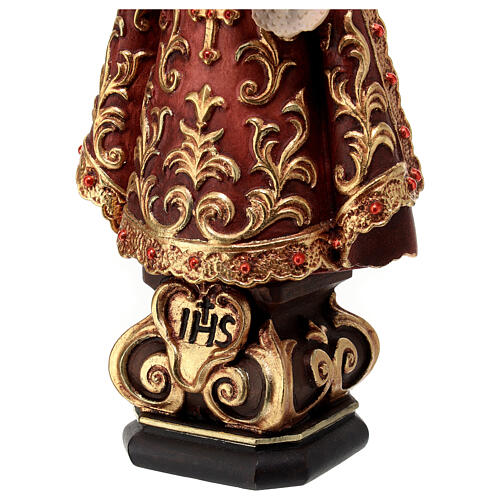 Infant of Prague wooden statue painted 8