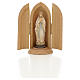Our Lady of Lourdes, statue in niche in painted wood s1