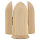 Statua Madonna di Lourdes in nicchia legno dipinto s4