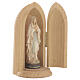 Our Lady of Lourdes, statue in niche in painted wood s3