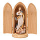 Estatua Inmaculada Murillo madera pintada con nicho s1