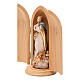 Estatua Inmaculada Murillo madera pintada con nicho s3