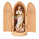 Statua Immacolata Murillo in nicchia legno dipinto s1