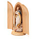 Statua Immacolata Murillo in nicchia legno dipinto s2
