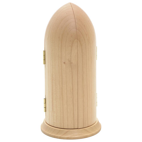 Statua Madonna di Fatima in nicchia legno dipinto 3
