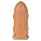 Our Lady of Medjugorje wooden statue painted in niche s3