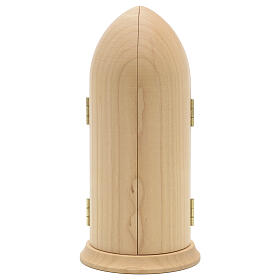 Estatua Jesús de la Misericordia y nicho madera pintada