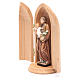 Estatua San José con niño y nicho madera pintada s2